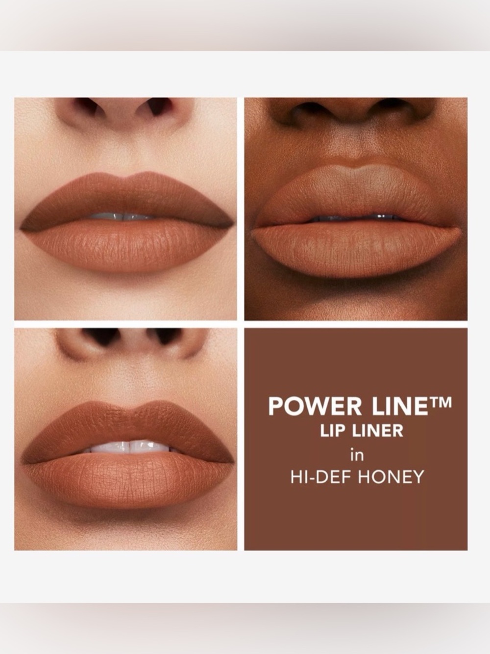 Buxom HI DEF HONEY Power Line Lip Liner Neutral Brown